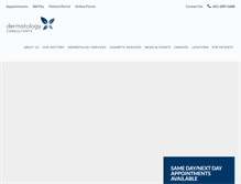 Tablet Screenshot of dermatologyconsultants.com